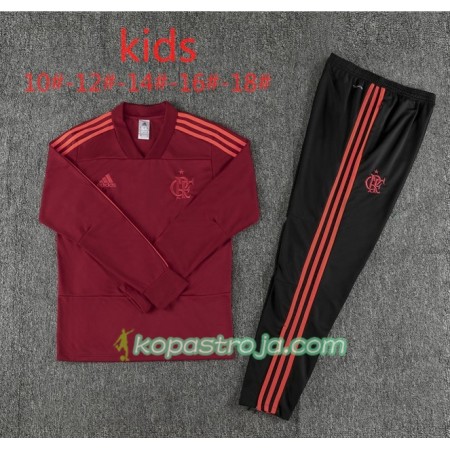 Flamengo Barn Tränings Sweatshirtställ Röd 2018/19